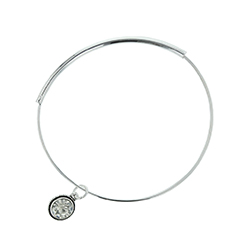 Charmed Wire Bangle Bracelet charm bracelet, wire bracelet