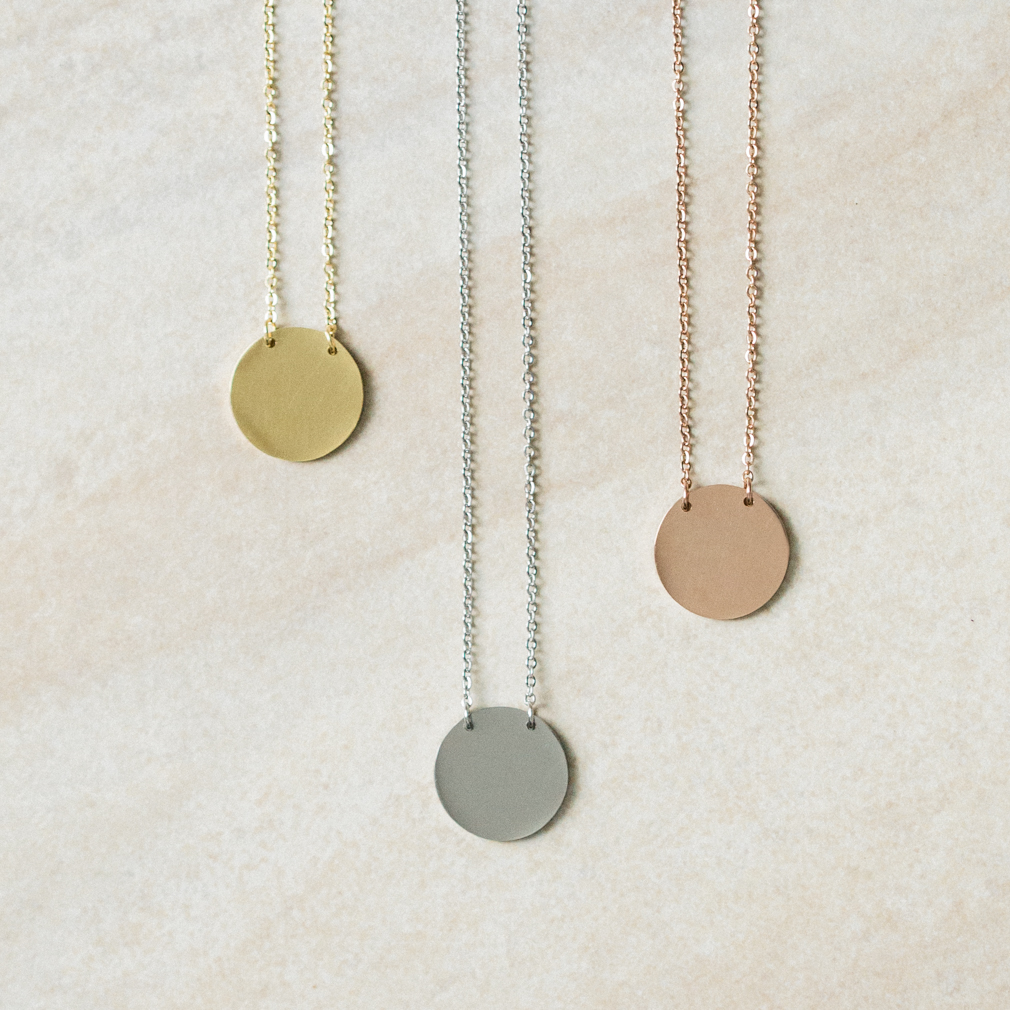 God is Greater Than the Highs and Lows Disc Necklace - FP-DSN101