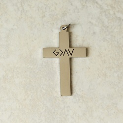 God is Greater Than the Highs and Lows Cross Necklace - LDP-CSNA106