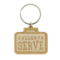 Called to Serve Wood Keychain - LDP-KC-CTS-WOOD