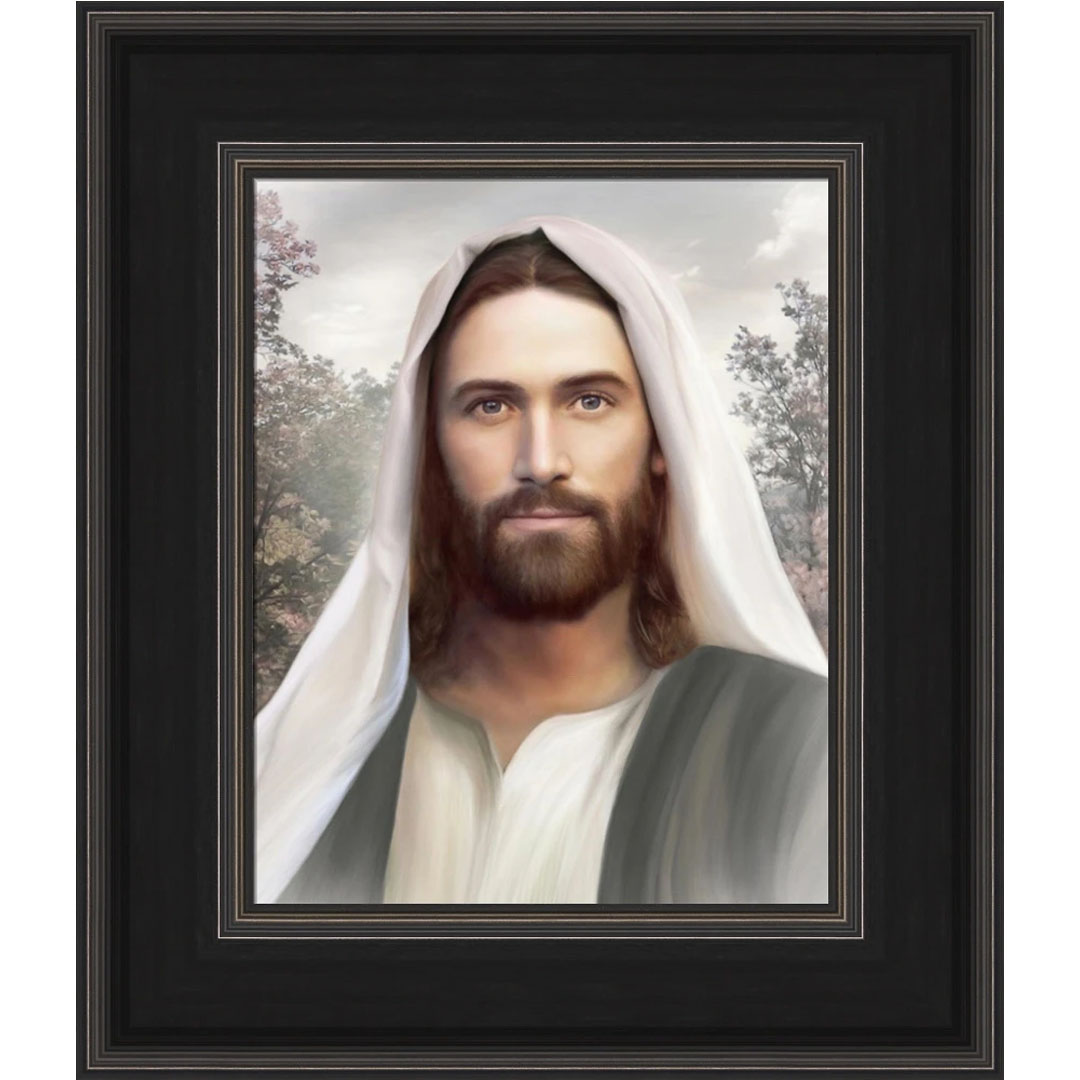 Resurrection and the Life - 17x20 Giclee Canvas, Black Frame resurrection and the life,resurrection and the life art,simon dewey art,simon dewey lds,lds art,lds wall art,jesus christ art,jesus christ wall art,christ wall art