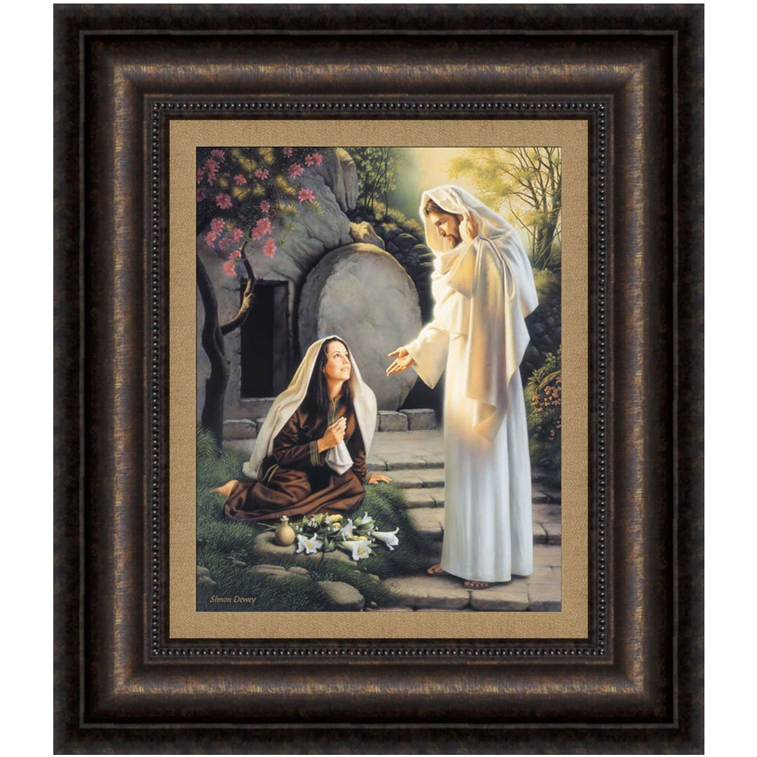 Why Weepest Thou - 19x22 Giclee Canvas, Bronze Frame 