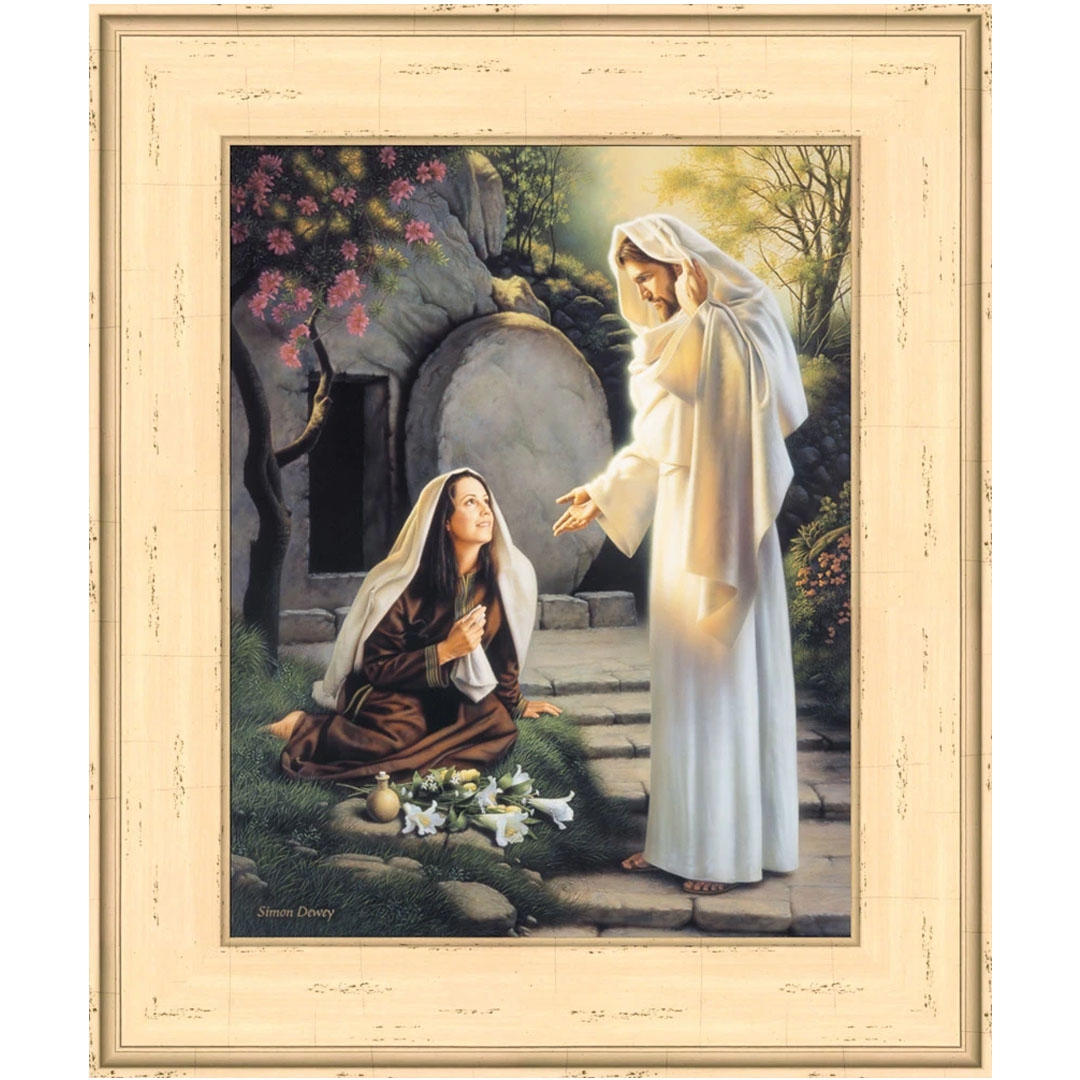 Why Weepest Thou - 23x27 Giclee Canvas, Cream Frame 