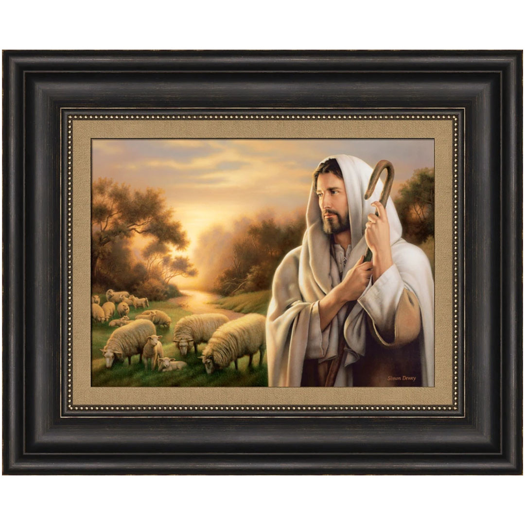 The Lord Is My Shepherd - Framed Bronze 17 x 21