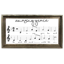Amazing Grace Framed Hymn Art