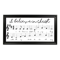 I Believe in Christ Framed Hymn Art