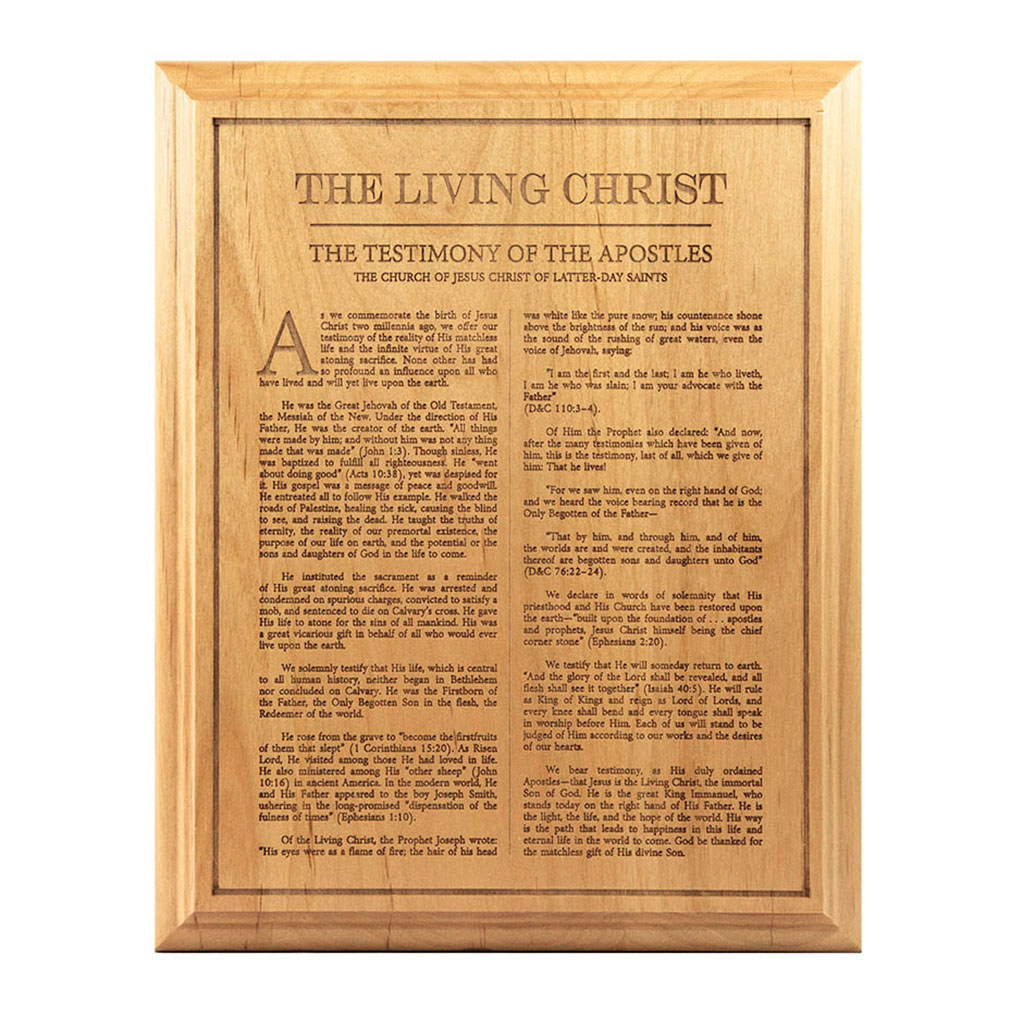 Living Christ Wood Plaque - LDP-PLQ300