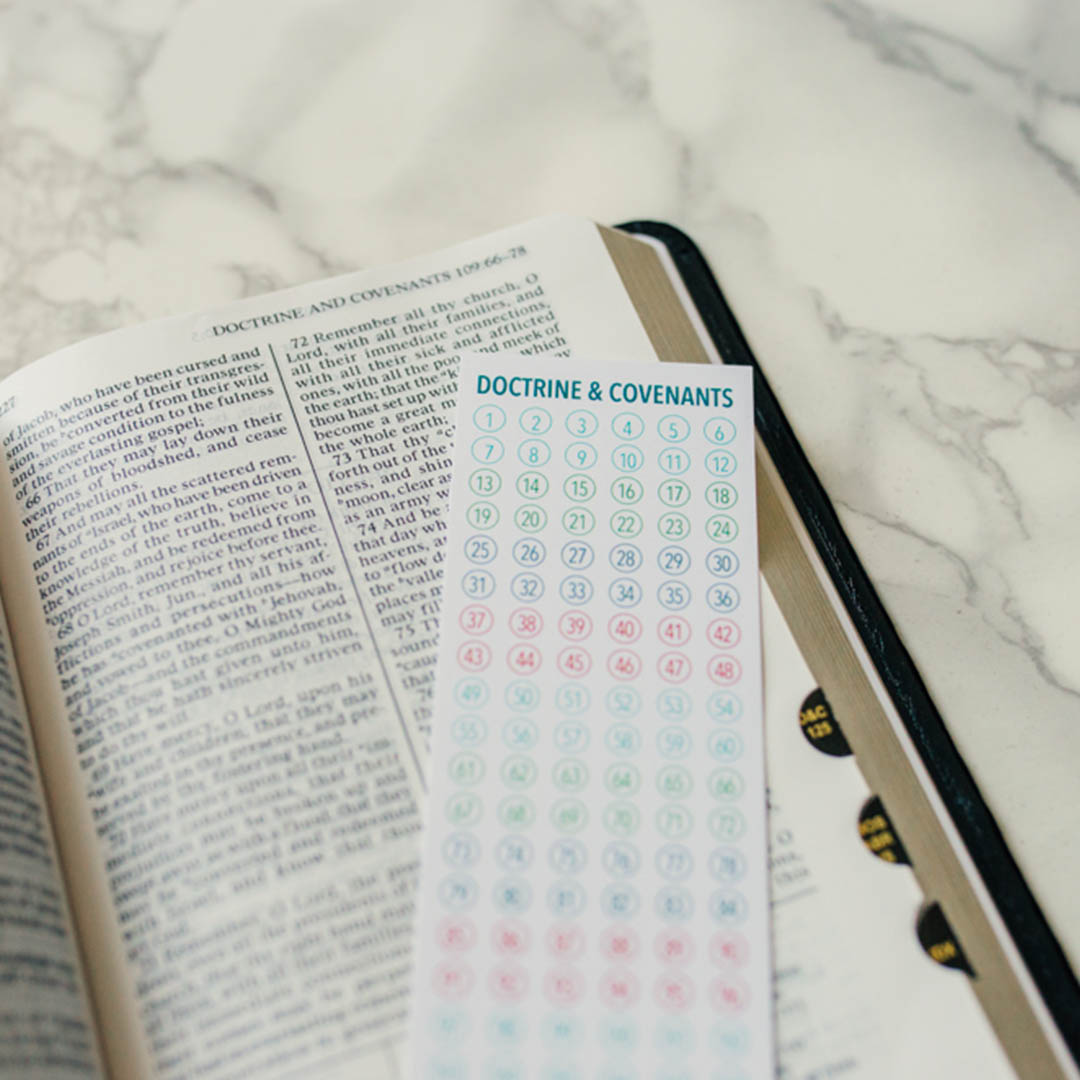 Doctrine and Covenants Reading Chart Bookmark - Small - LDP-BKMK325