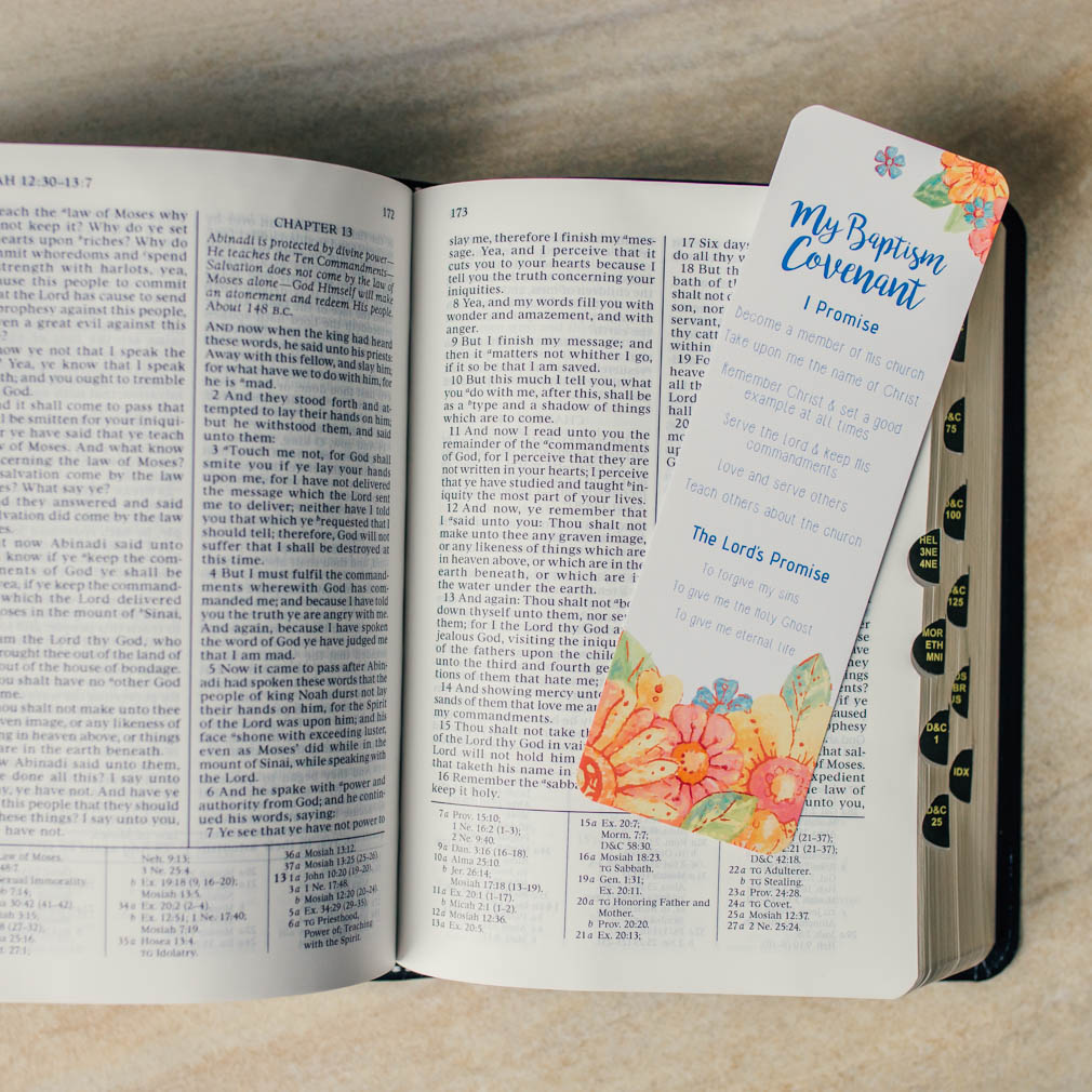 Girl's Baptismal Covenant Bookmark - LDP-BKMK335