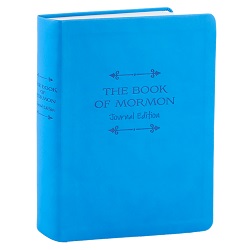 The Book of Mormon Faux Leather Journal Edition - Blue - DBD-5215038