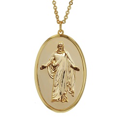 Christus Pendant Necklace - Silver/Gold - LDP-CHRIST-PEN