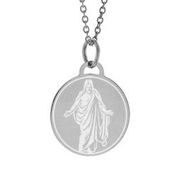Christus Necklace - Full christus necklace, christ necklace, christus statue necklace, 