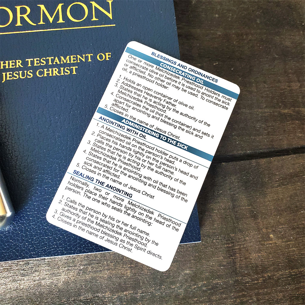 Pocket Priesthood Ordinance Card - LDP-CRD226