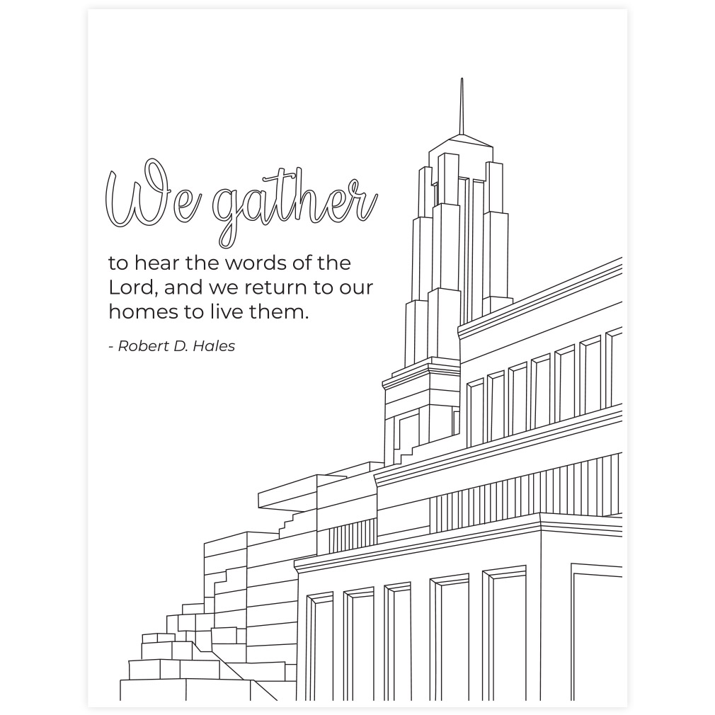 General Conference Coloring Page   Printable