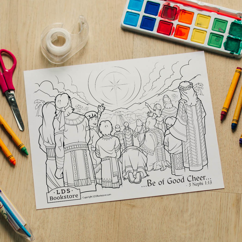 Be of Good Cheer Coloring Page - Printable - LDPD-PBL-COLOR-3NEPHI1