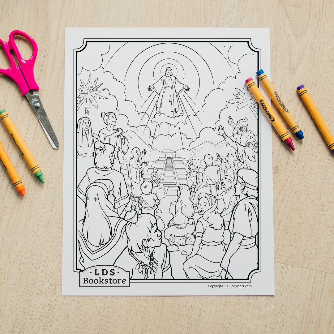 Behold My Beloved Son Coloring Page - Printable - LDPD-PBL-COLOR-3NEPHI11