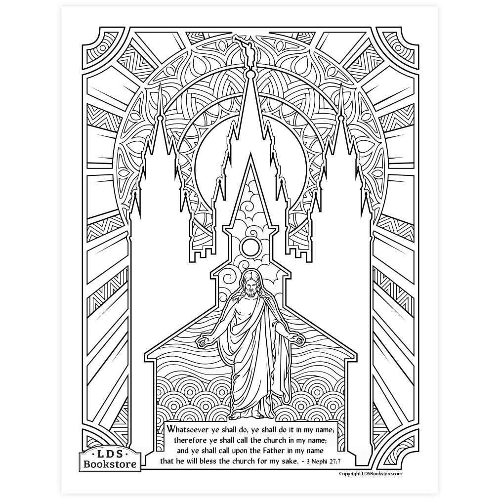 Do It In My Name Coloring Page - Printable - LDPD-PBL-COLOR-3NEPHI27