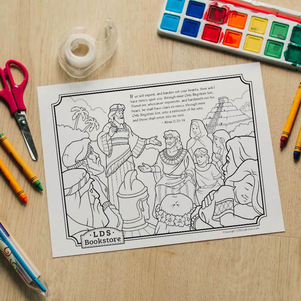 Alma and Amulek Book of Mormon Coloring Page - Printable - LDPD-PBL-COLOR-ALMA12