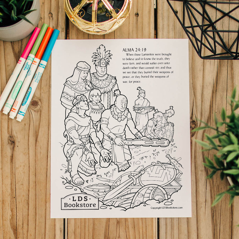 Anti-Nephi-Lehies Book of Mormon Coloring Page - Printable - LDPD-PBL-COLOR-ALMA24