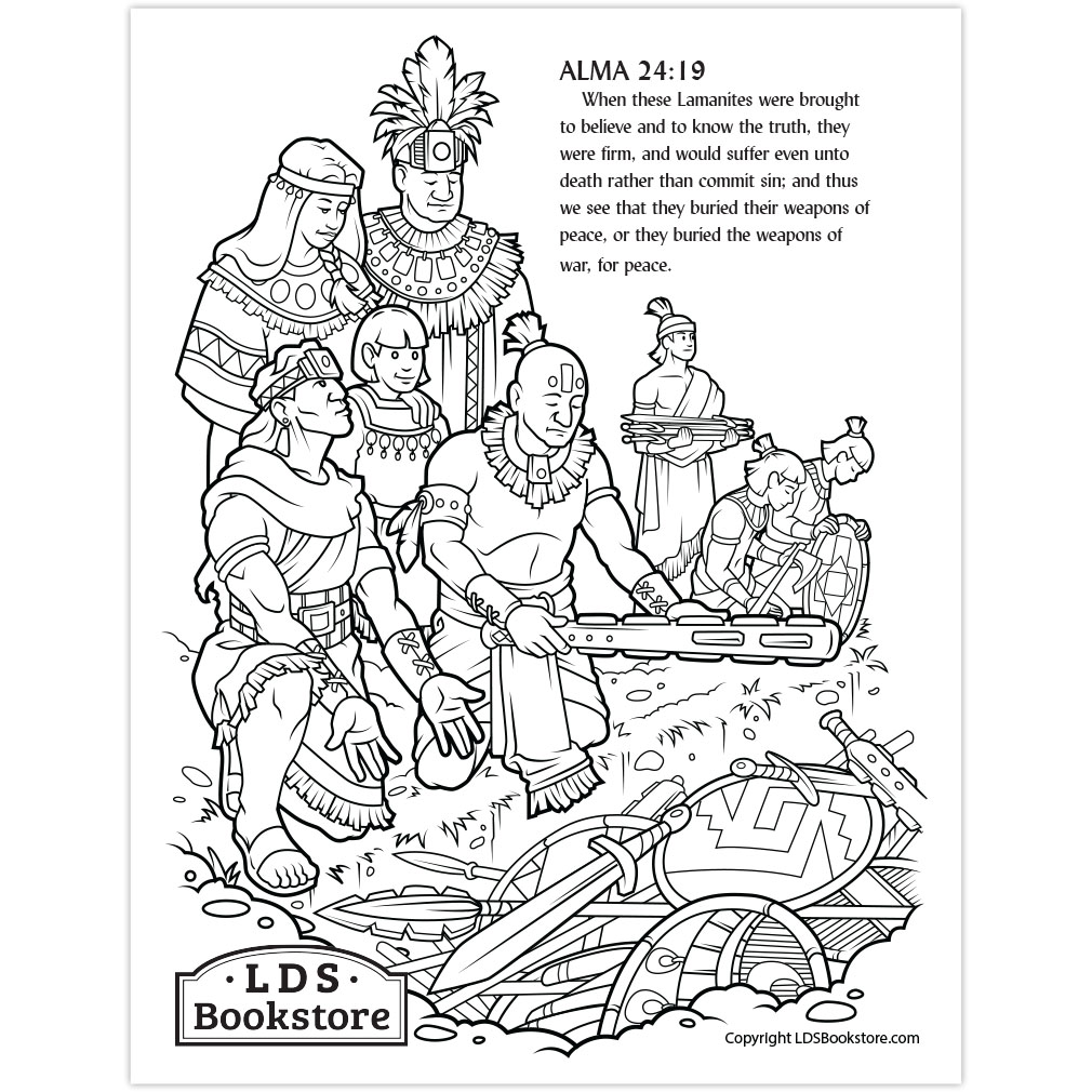 Anti-Nephi-Lehies Book of Mormon Coloring Page - Printable - LDPD-PBL-COLOR-ALMA24