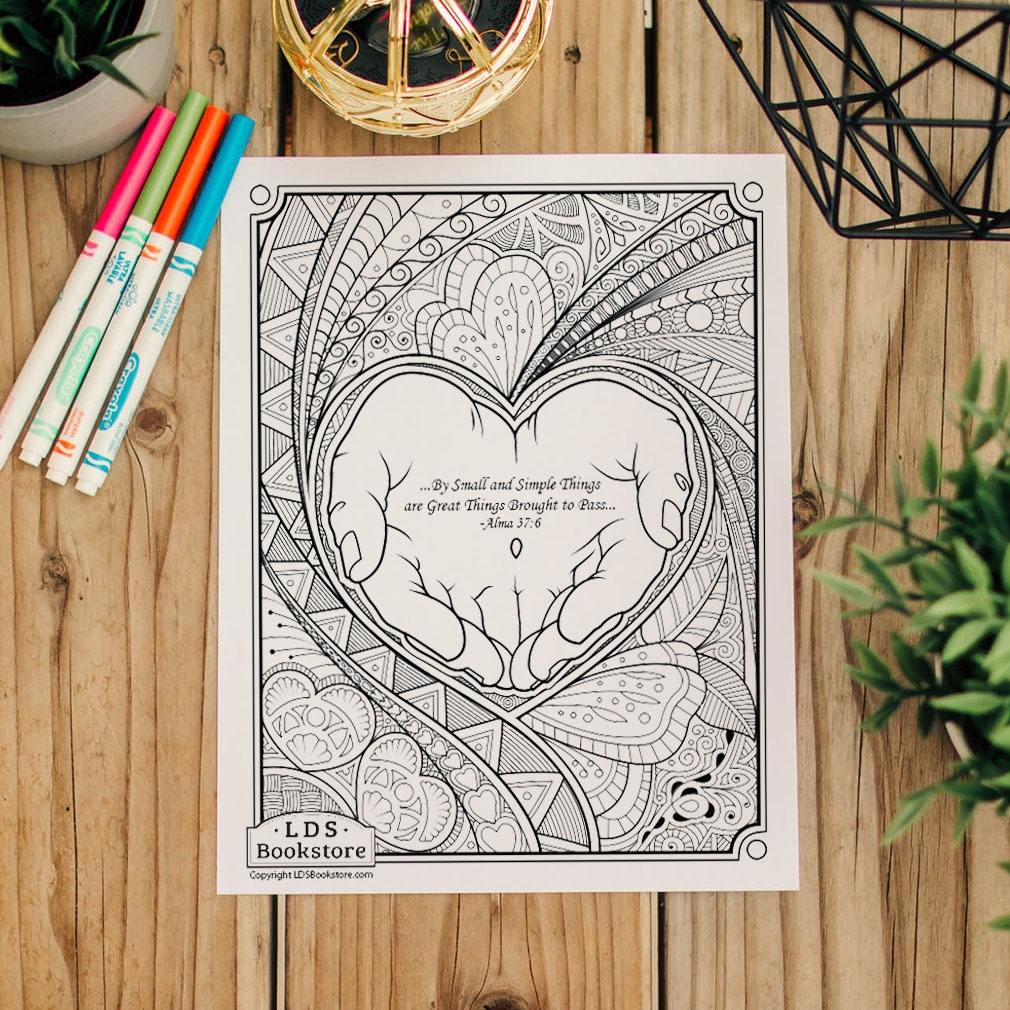 By Small and Simple Things Coloring Page - Printable - LDPD-PBL-COLOR-ALMA37