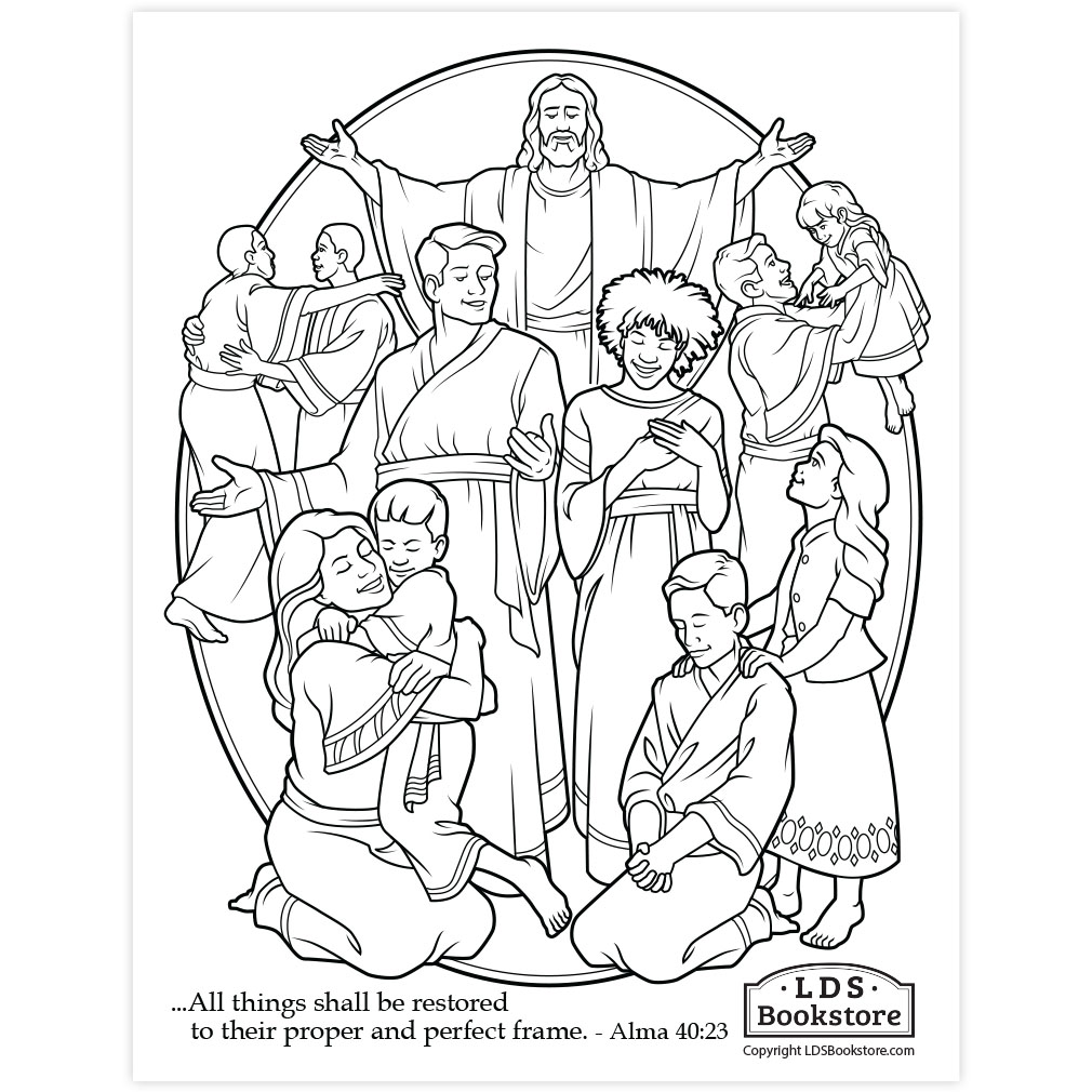 book of mormon stories coloring pages