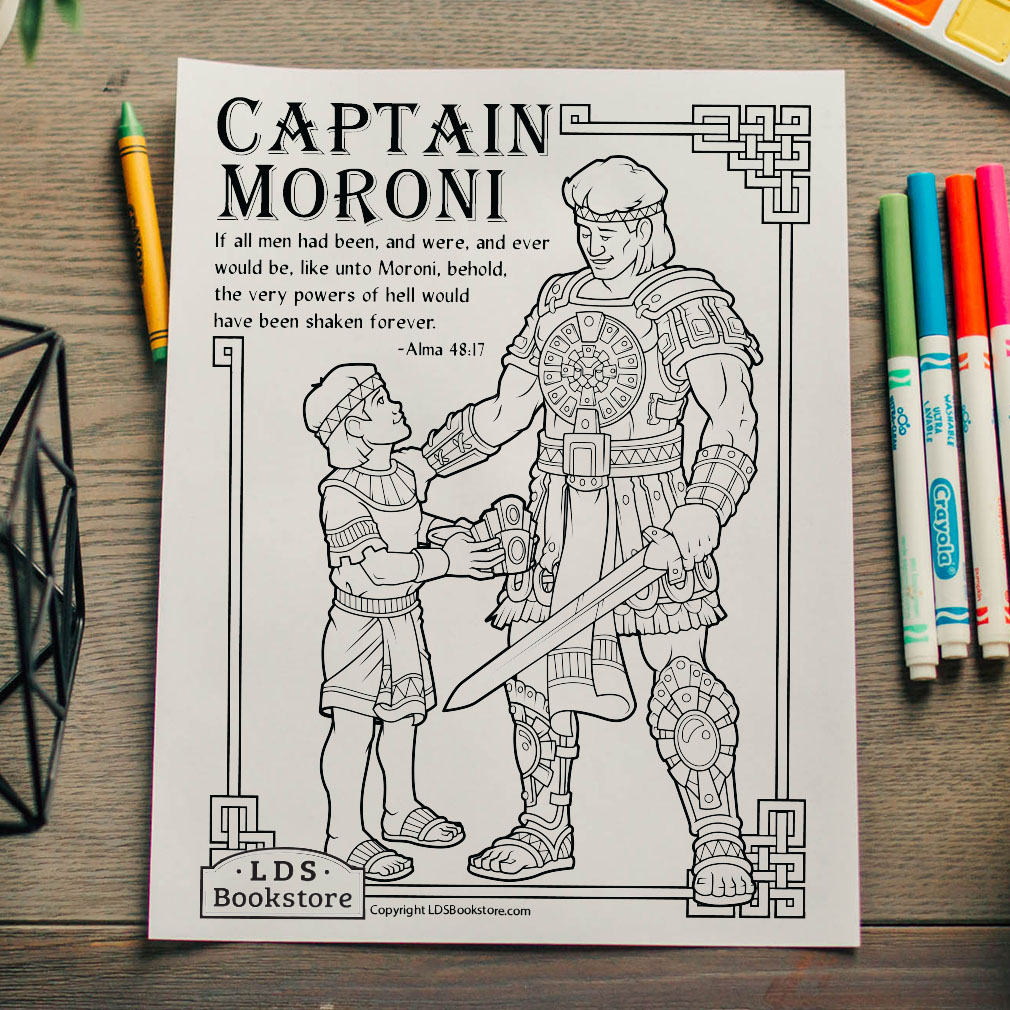 Captain Moroni Coloring Page - Printable - LDPD-PBL-COLOR-ALMA48