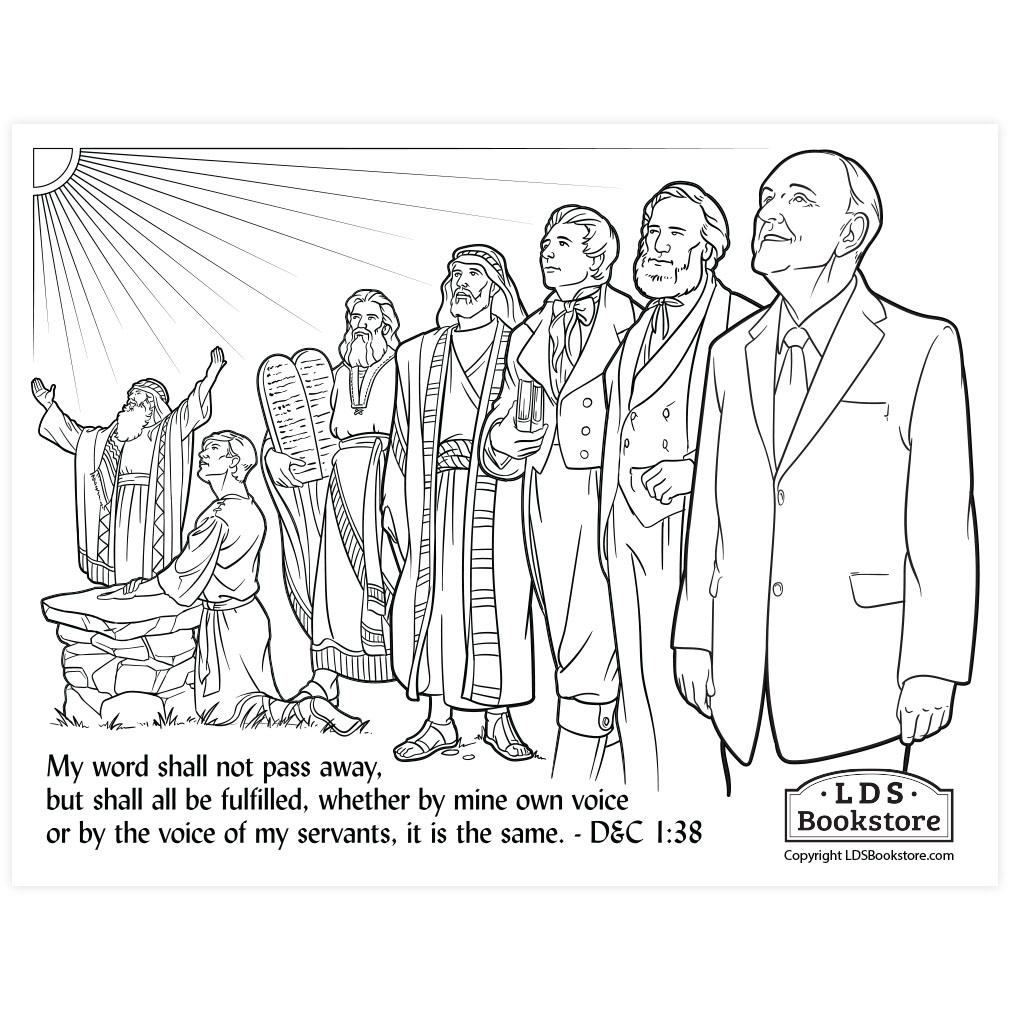 The Voice of My Servants Coloring Page Printable Doctrine and