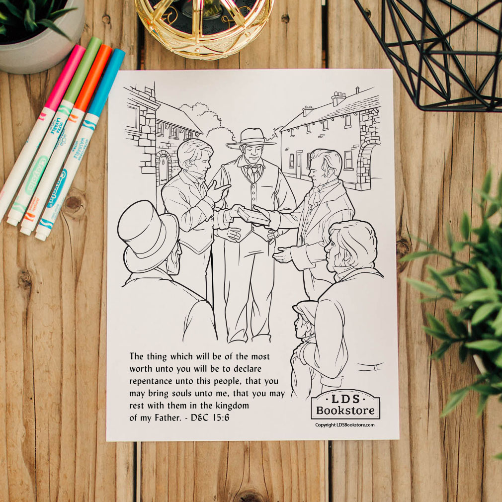 Declare Repentance Unto This People Coloring Page - Printable - LDPD-PBL-COLOR-DOCTCOV15