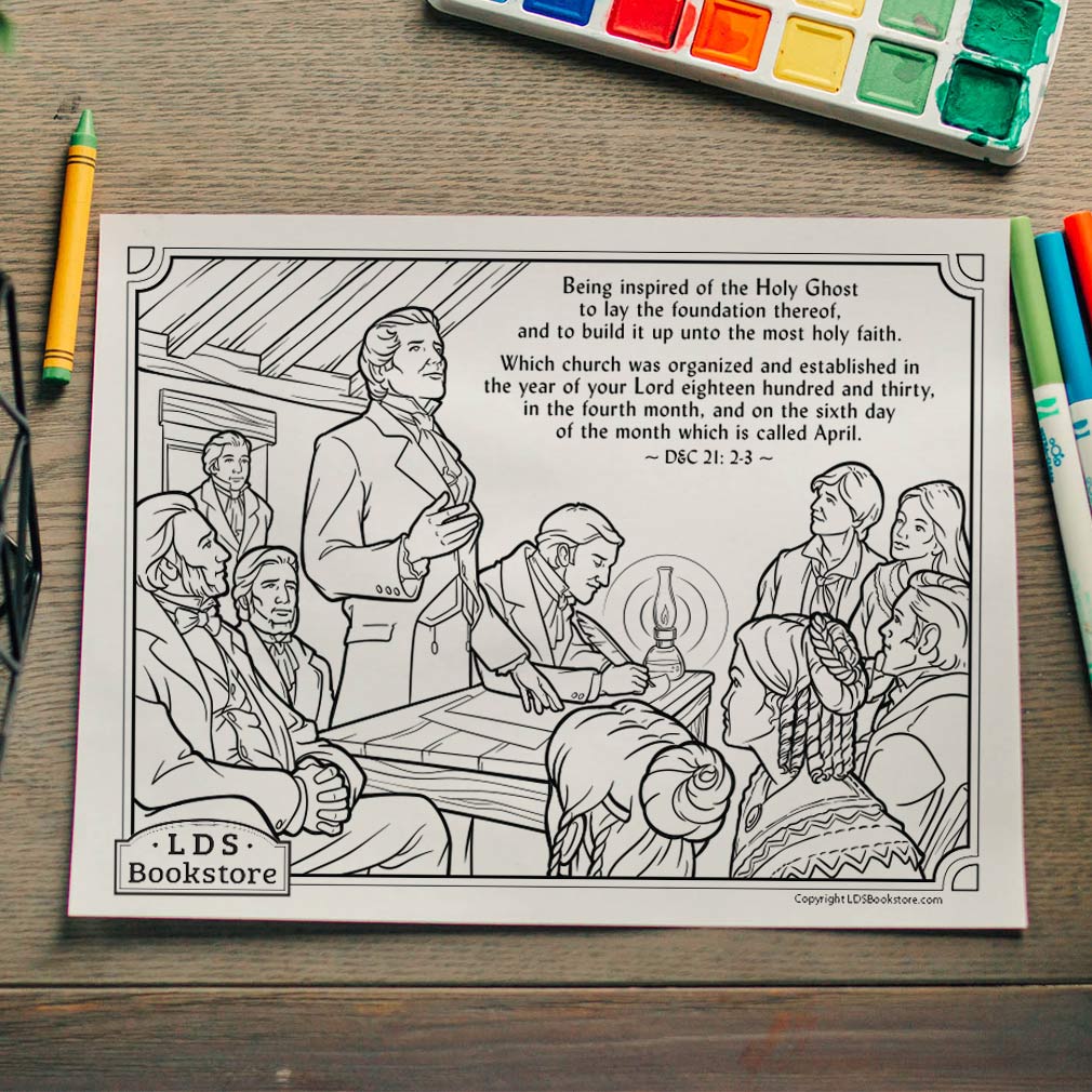 The Organization of the Church Coloring Page - Printable - LDPD-PBL-COLOR-DOCTCOV21