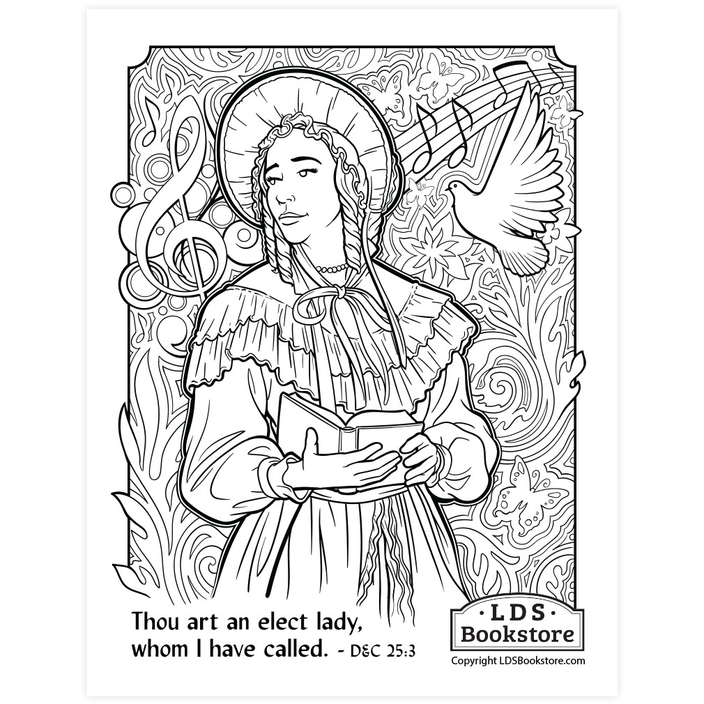 An Elect Lady Coloring Page - Printable - LDPD-PBL-COLOR-DOCTCOV25