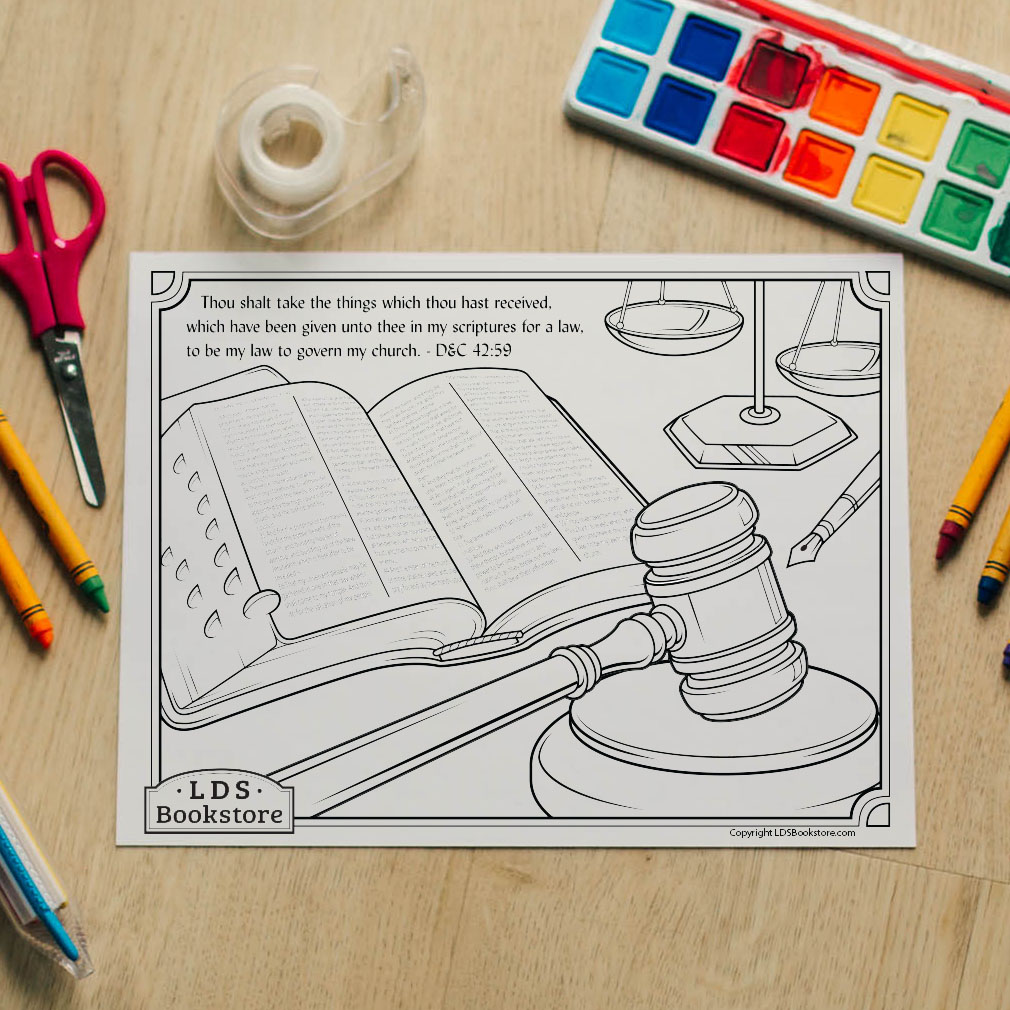 My Law to Govern My Church Coloring Page - Printable - LDPD-PBL-COLOR-DOCTCOV42