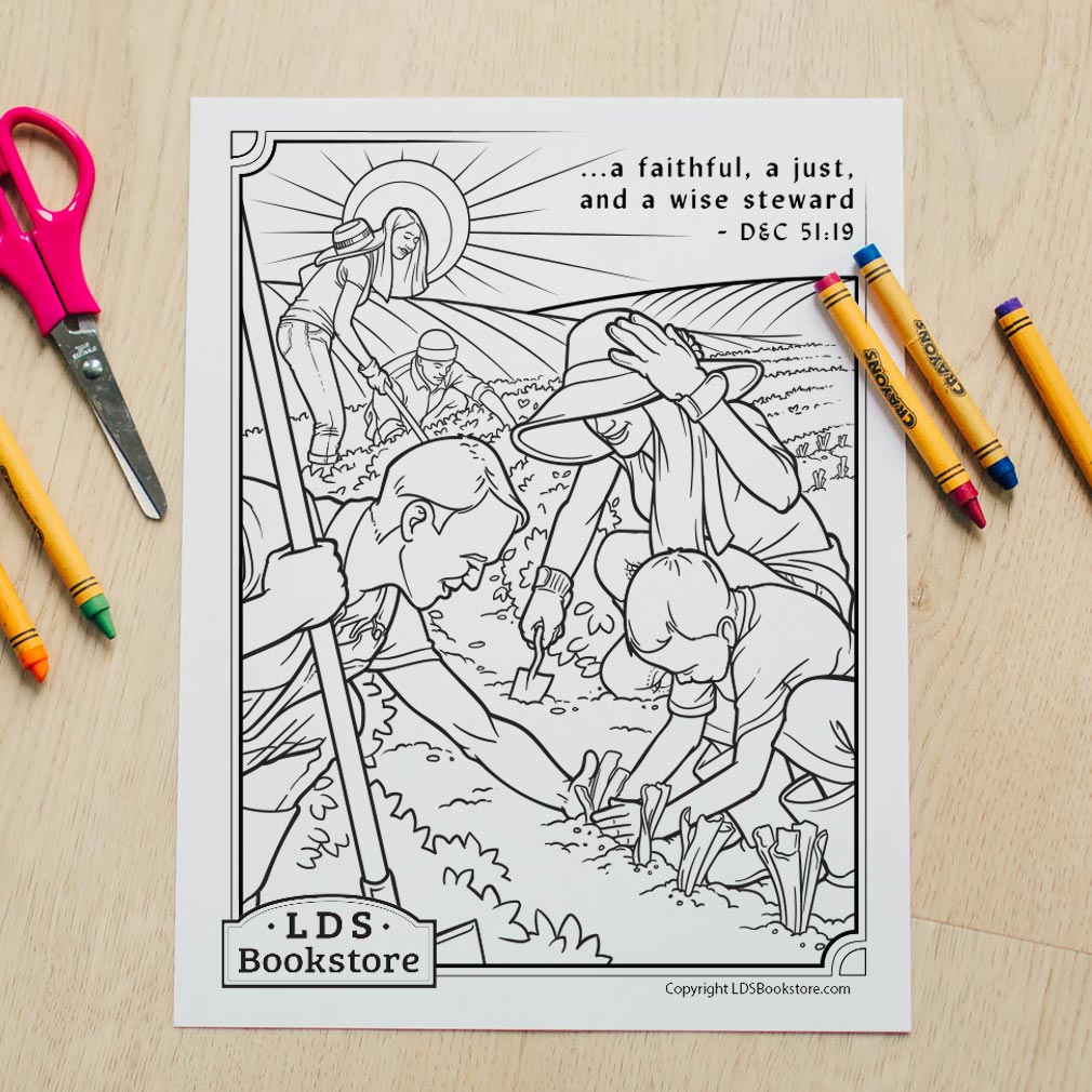 stewards of gods blessings coloring pages