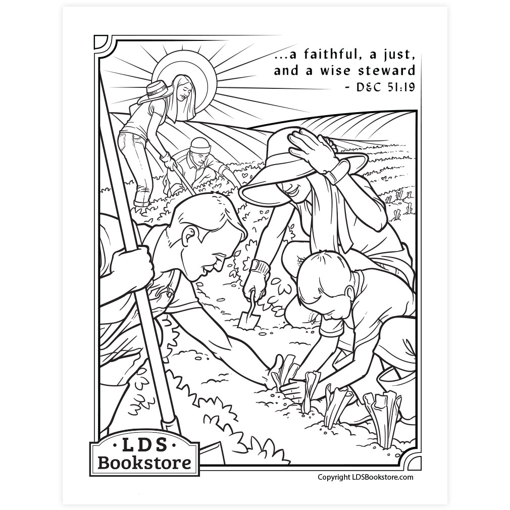 A Wise Steward Coloring Page - Printable - LDPD-PBL-COLOR-DOCTCOV51