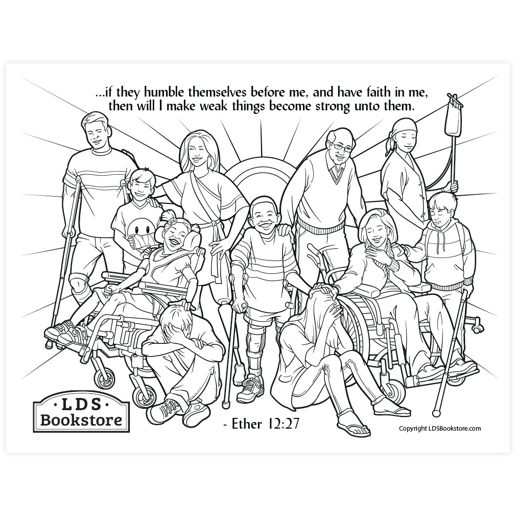 I Will Make Weak Things Strong Coloring Page - Printable - LDPD-PBL-COLOR-ETHER12