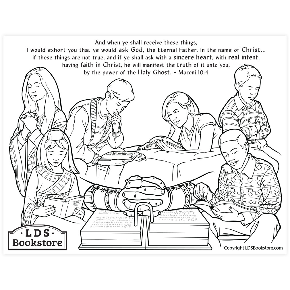 When Ye Shall Receive These Things Coloring Page - Printable - LDPD-PBL-COLOR-MORONI10