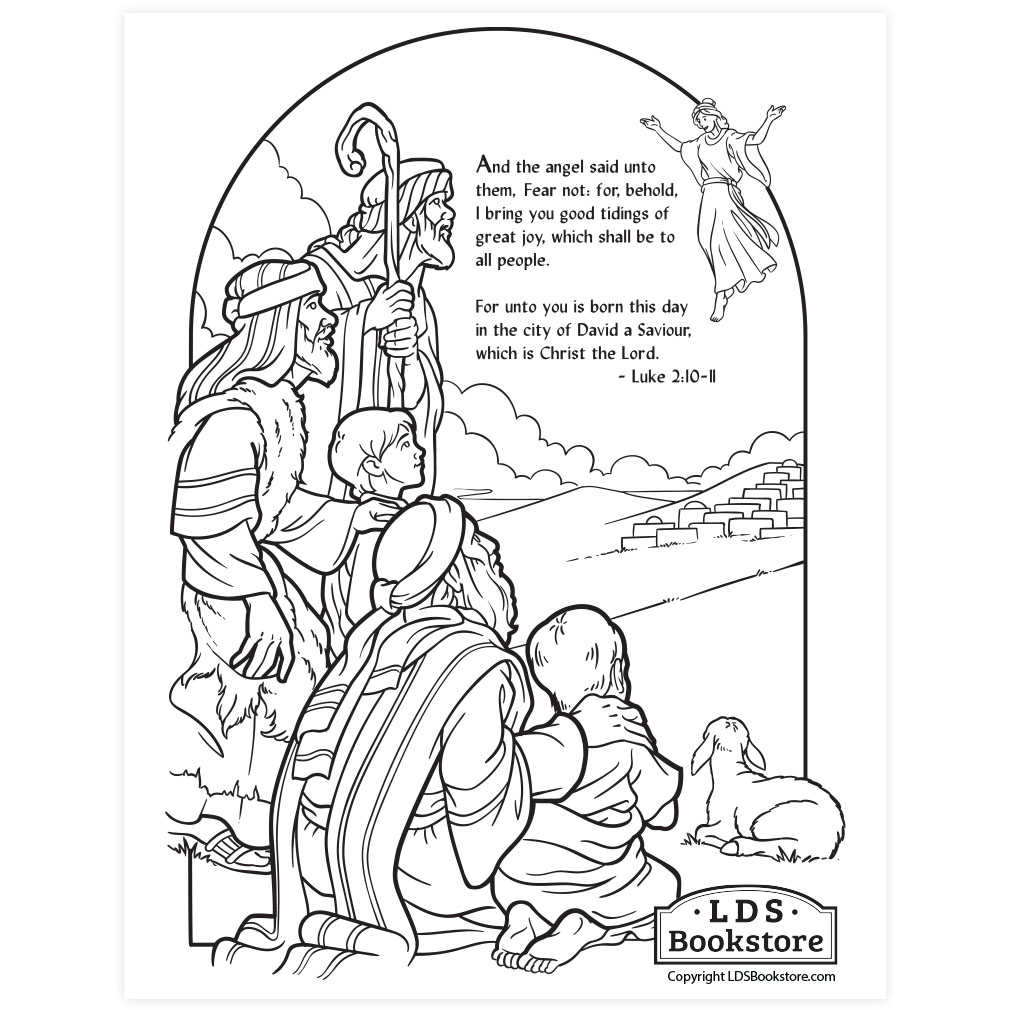 christmas nativity coloring sheets