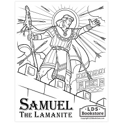 Samuel the Lamanite Coloring Page - Printable book of mormon coloring page, come follow me coloring page, lds coloring page, samuel the lamanite coloring page