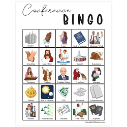 General Conference Bingo - Printable - LDPD-PBL0331