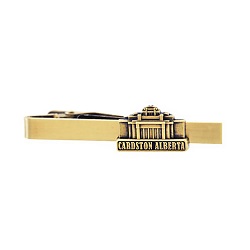 Cardston Alberta Temple Tie Bar - Gold 