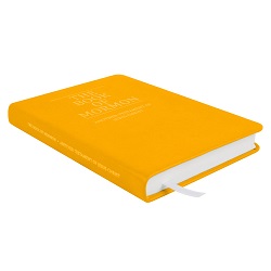 Hand-Bound Leather Book of Mormon - Canary Yellow - LDP-HB-BOM-CNY