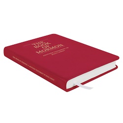 Hand-Bound Leather Book of Mormon - Red Plum - LDP-HB-BOM-RDP