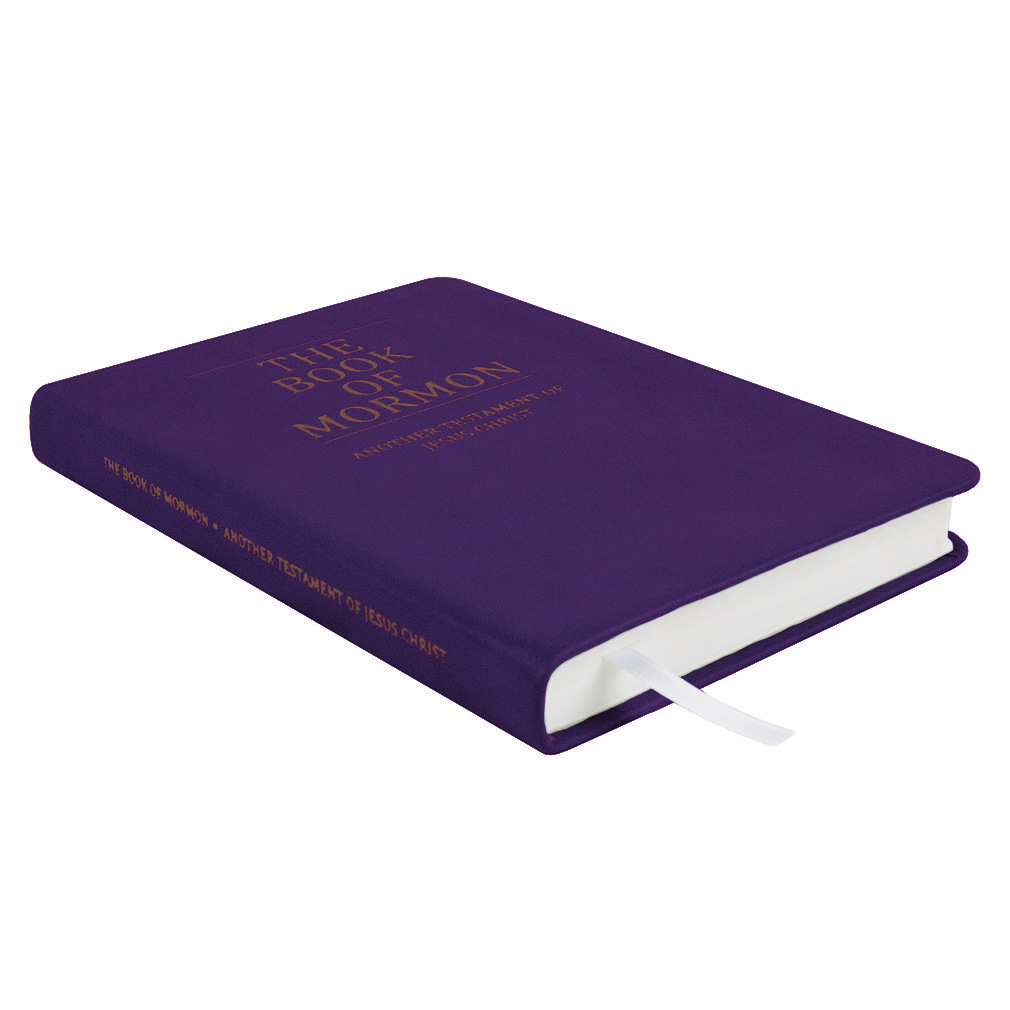 Hand-Bound Genuine Leather Book of Mormon - Violet - LDP-HB-BOM-VLT