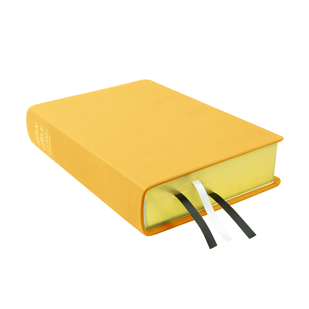 Large Hand-Bound Genuine Leather Bible - Buttercup Yellow - LDP-HB-LB-BCY