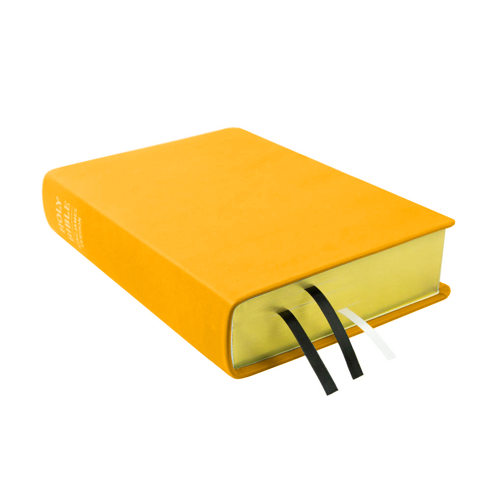 Large Hand-Bound Genuine Leather Bible - Canary Yellow - LDP-HB-LB-CNY