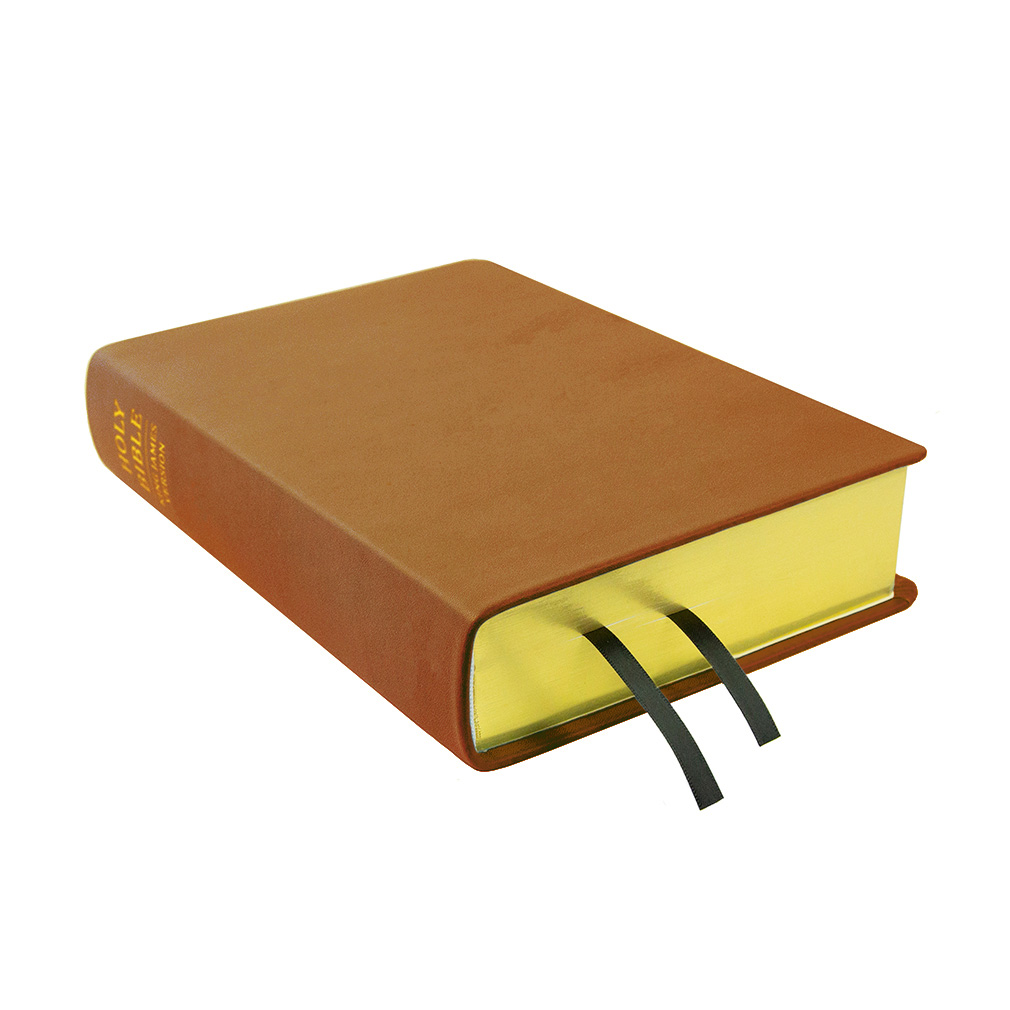 Large Hand-Bound Genuine Leather Bible - Caramel Brown - LDP-HB-LB-CBR