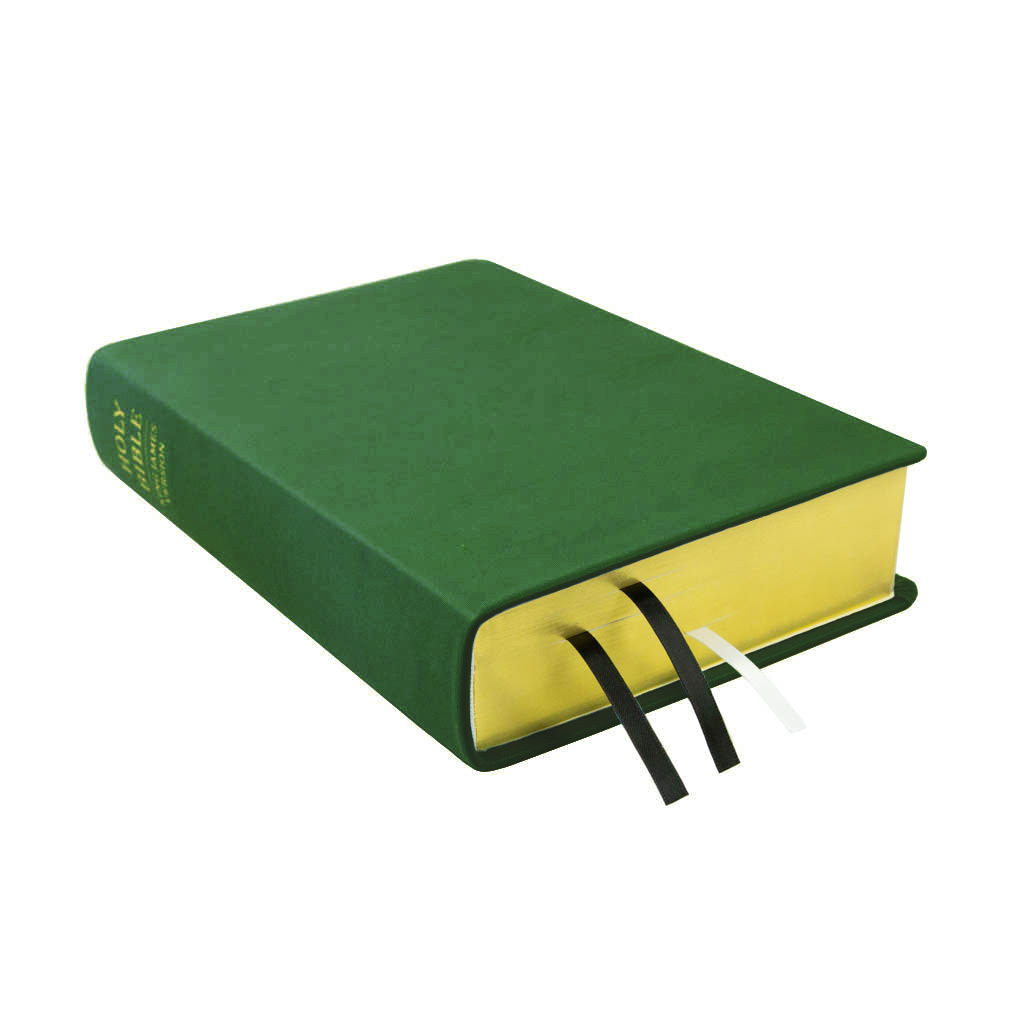 Large Hand-Bound Genuine Leather Bible - Emerald Green - LDP-HB-LB-EGN