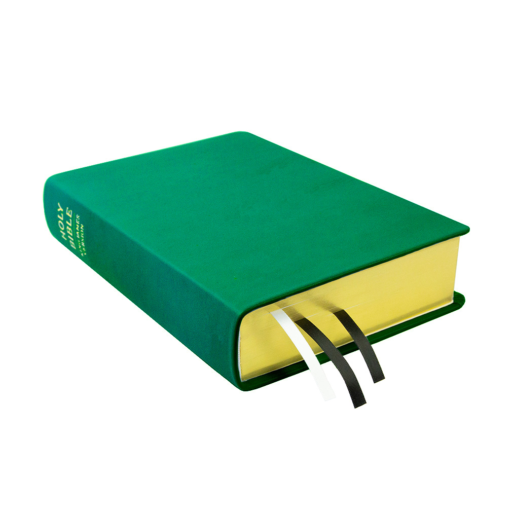 Large Hand-Bound Genuine Leather Bible - Kelly Green - LDP-HB-LB-KGN