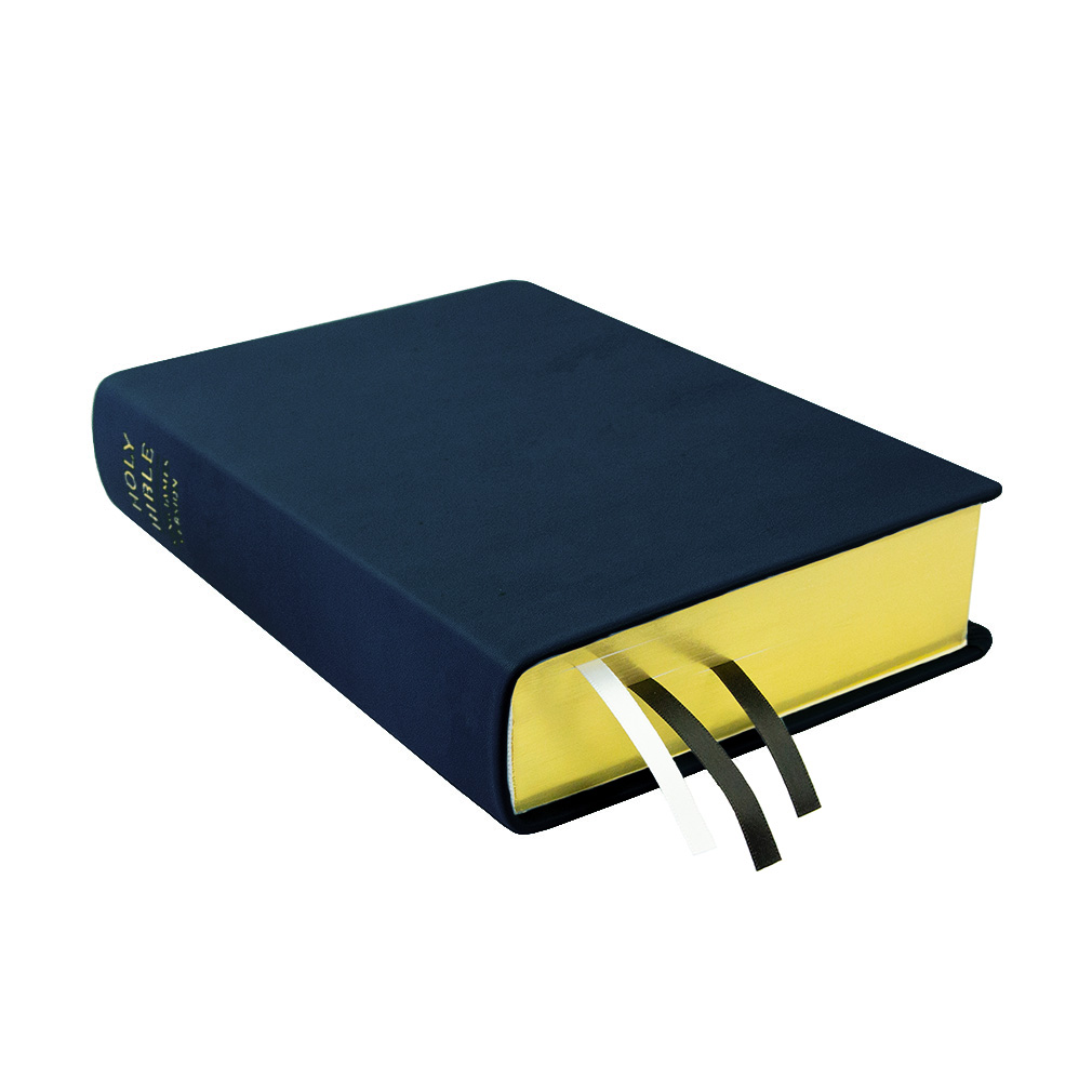 Large Hand-Bound Genuine Leather Bible - Navy Blue - LDP-HB-LB-NBL