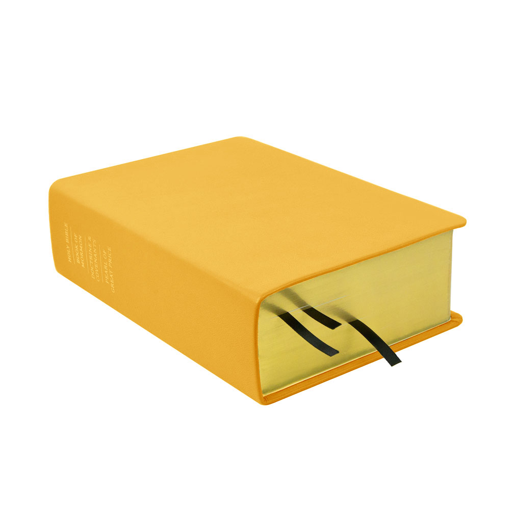 Large Hand-Bound Genuine Leather Quad - Buttercup Yellow - LDP-HB-LQ-BCY